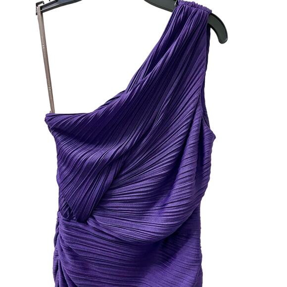 Halston Heritage Purple Cocktail Dress - Picture 3 of 8